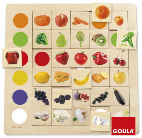 Jeu d'association Couleurs et Fruits - Goula